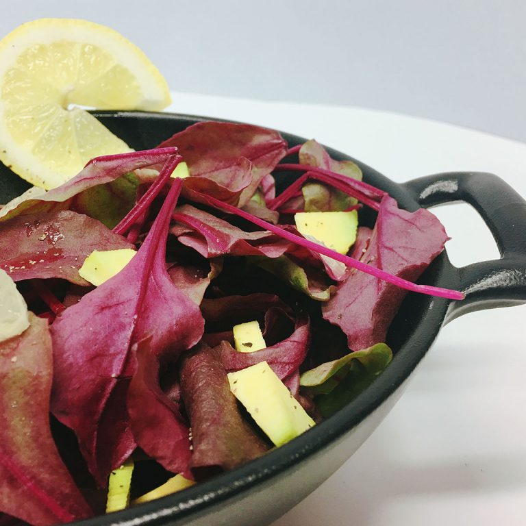 Bull's blood all'avocado