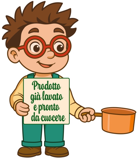 prodotto già lavato pronto da cuocere