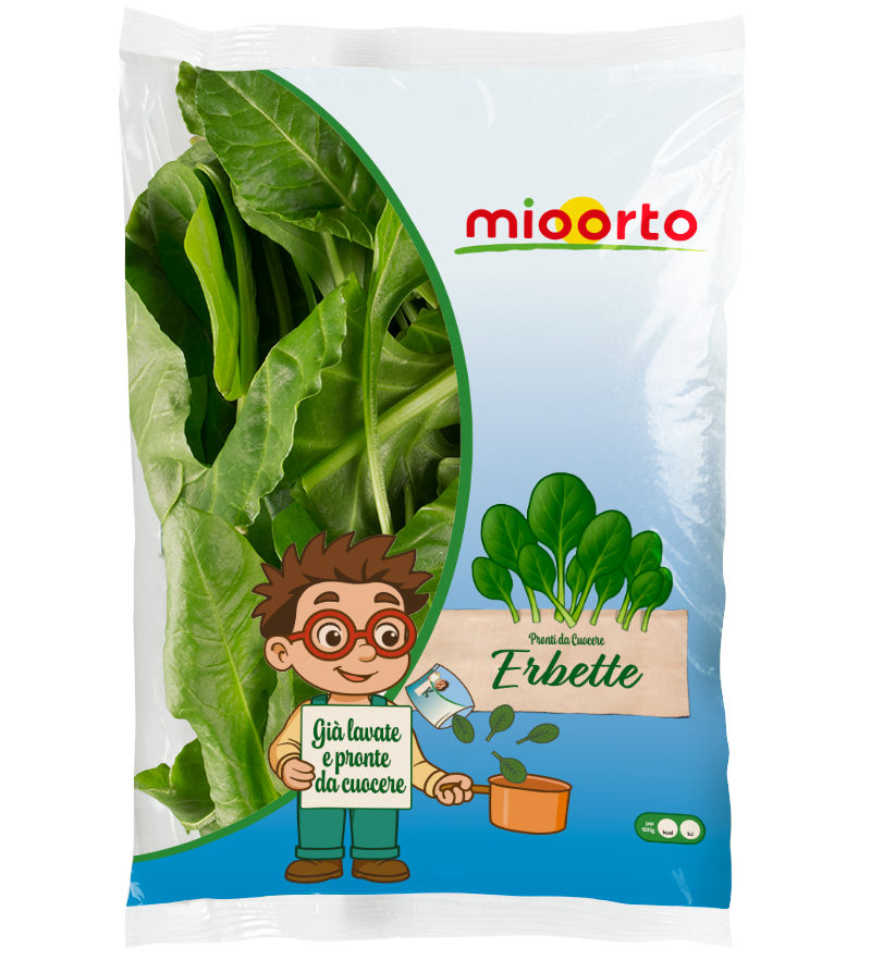 pack di erbette pronti da cuocere