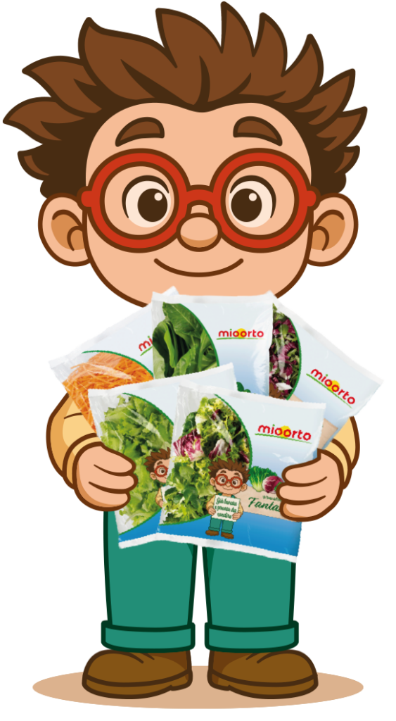 mascotte con prodotti