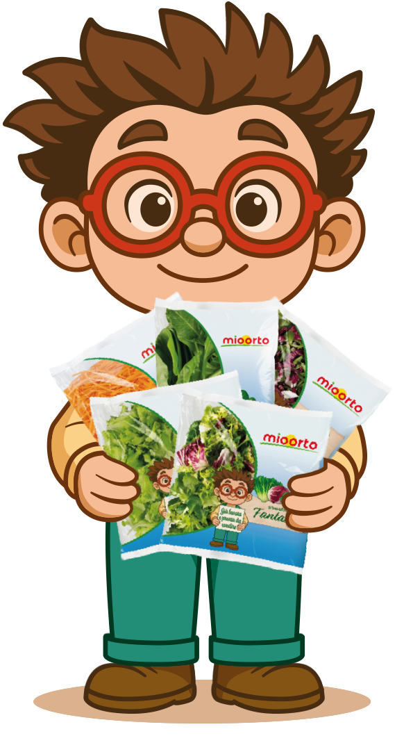 mascotte con prodotti